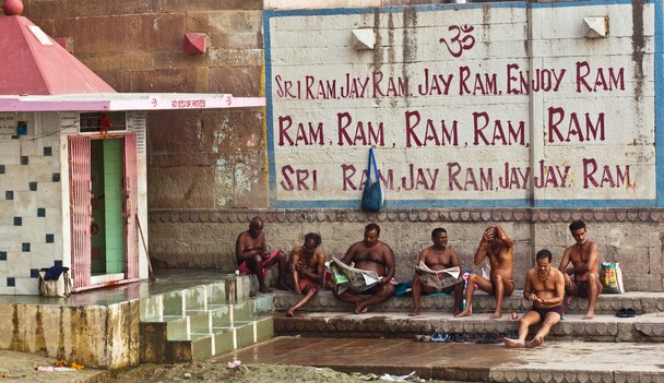 "Chat at early morning" - Kuntal Paul - Varanasi, India 